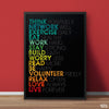 Think Positively Network Well | Motivational Poster Wall Art